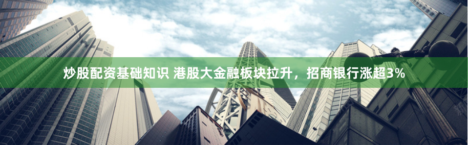 炒股配资基础知识 港股大金融板块拉升，招商银行涨超3%